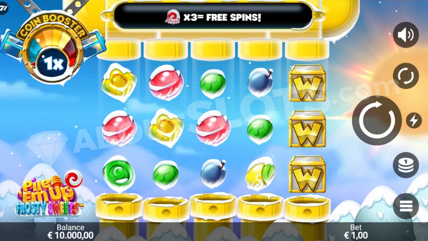 Pile 'Em Up Frosty Sweets Main Game Screenshot