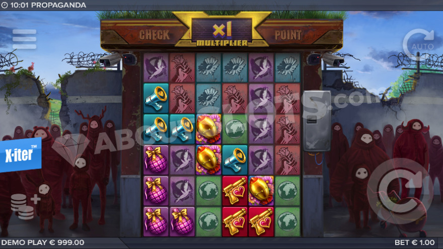 Propaganda Slot Game Interface