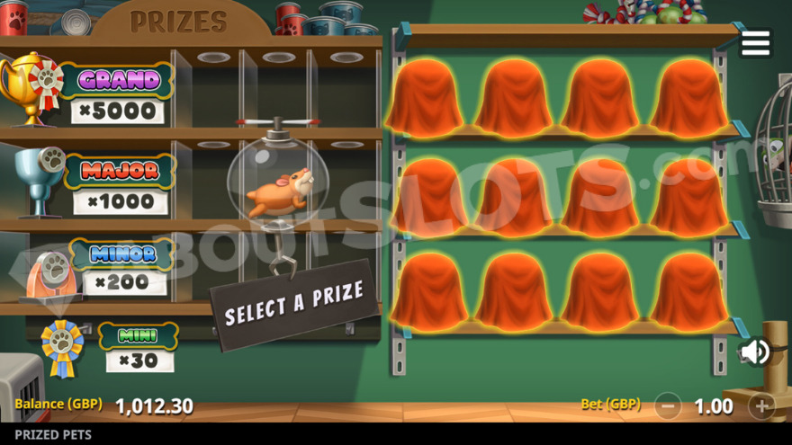 Prized Pets Gigablox Jackpot Bonus
