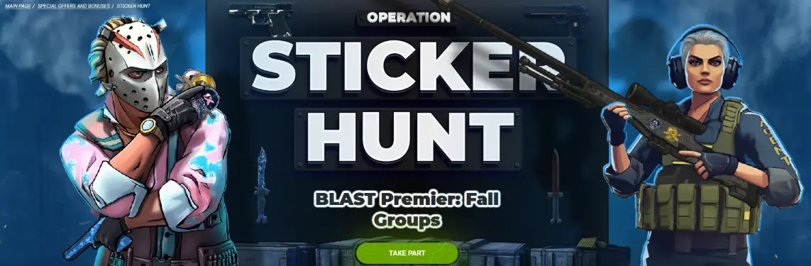 Operation StickerHunt Bonus at 1xBet