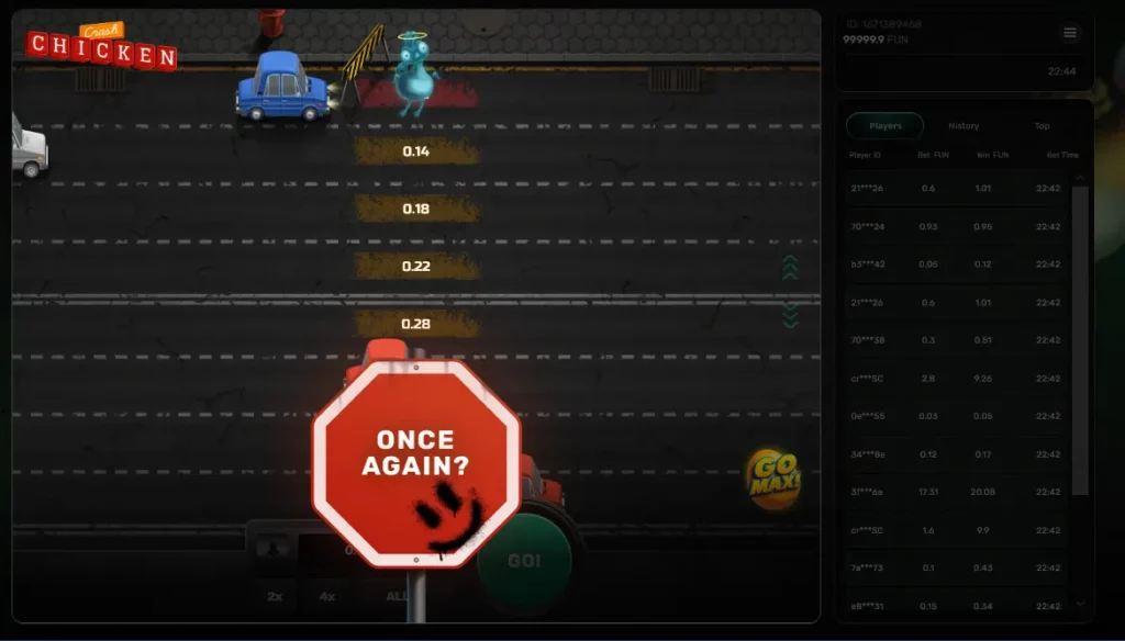 Defeat in Chicken Crash