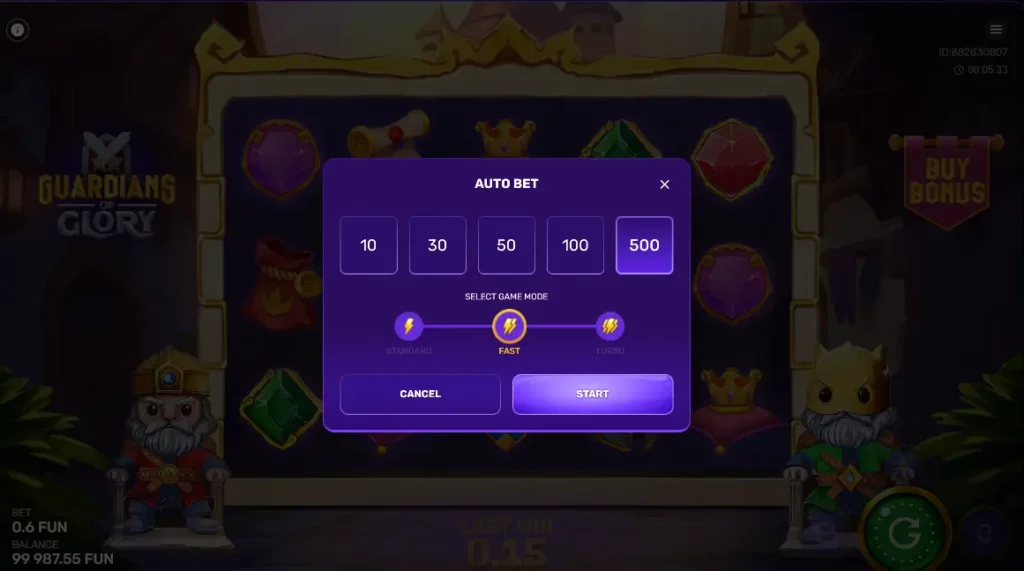 Autobet in Guardians of Glory Autobet in Guardians of Glory