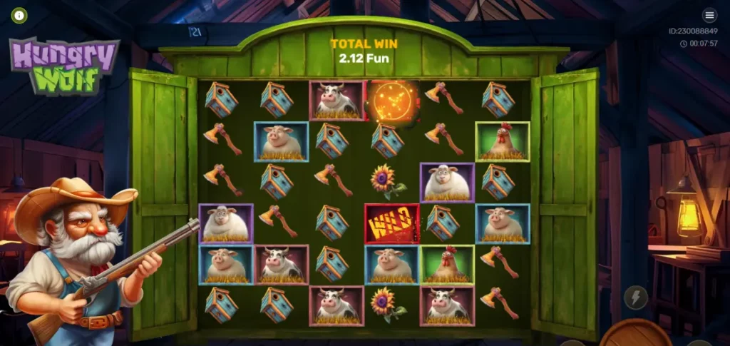 Game board in Hungry Wolf