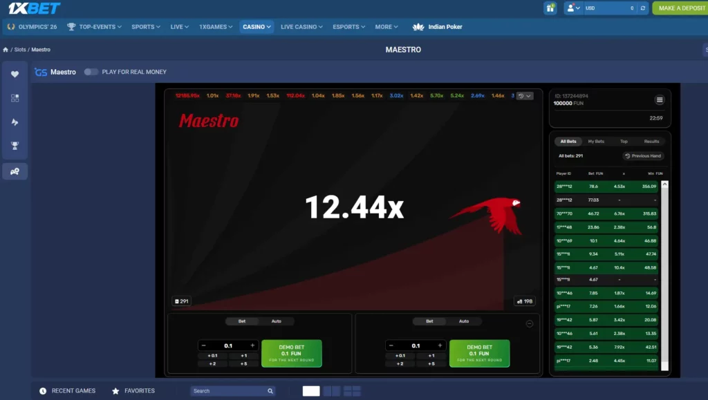 Maestro at 1xBet Maestro at 1xBet