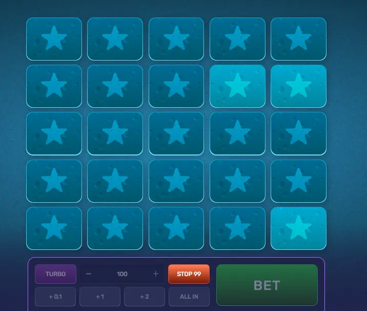 Selecting Slots in Turbo Mines Selecting Slots in Turbo Mines