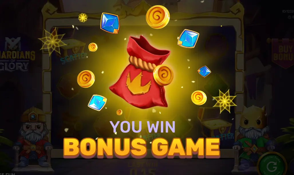 Winning Bonus Game in Guardians of Glory Winning Bonus Game in Guardians of Glory