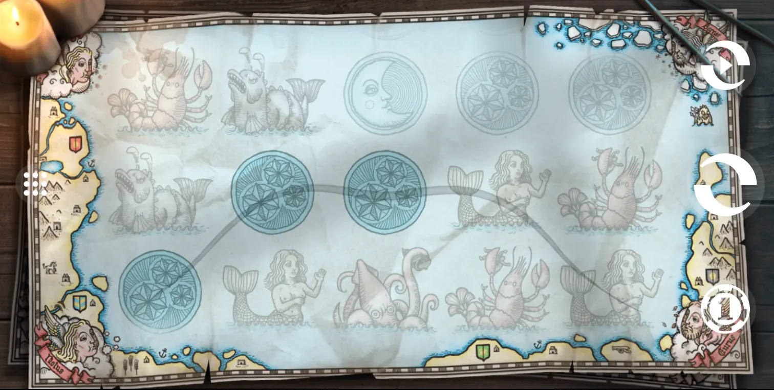 1429 Uncharted Seas WIn Line