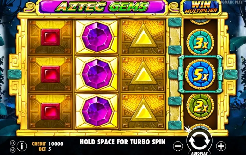 Aztec Gems Game Field Aztec Gems Game Field