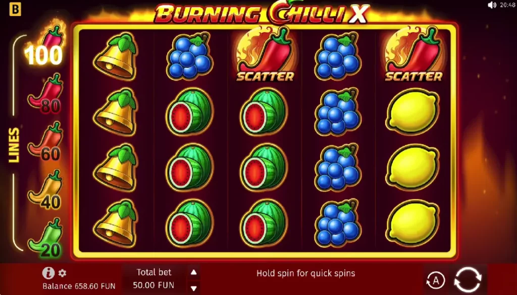 Burning Chilli X Scatter Symbol