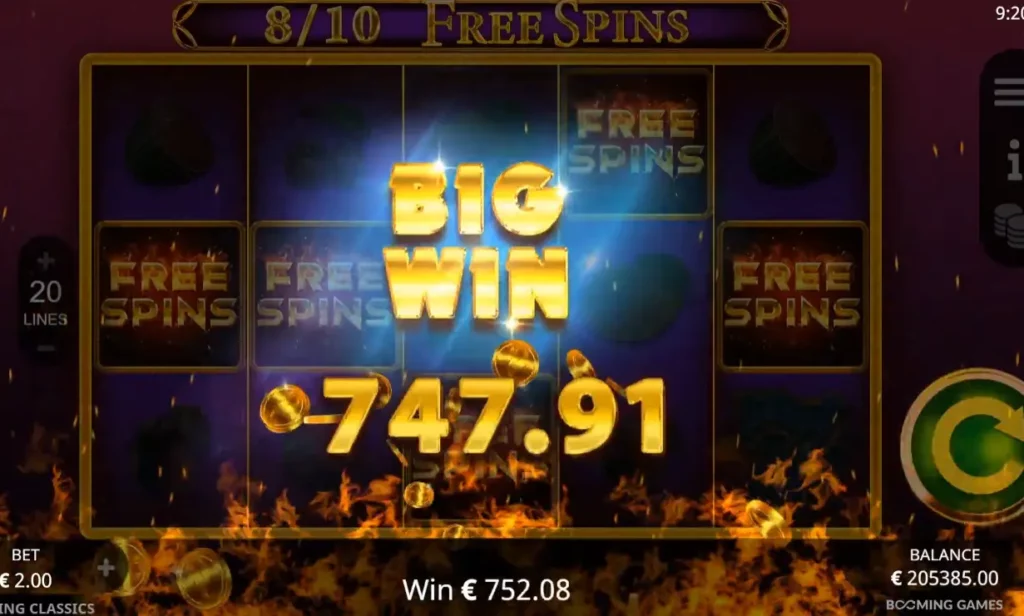 Burning Classics Big Win