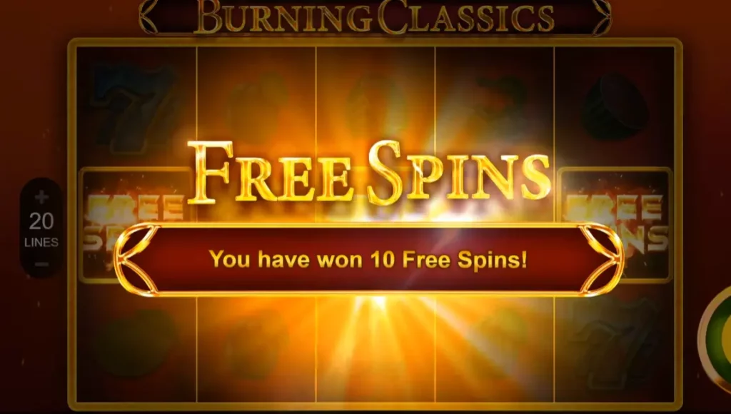 Burning Classics Free Spins