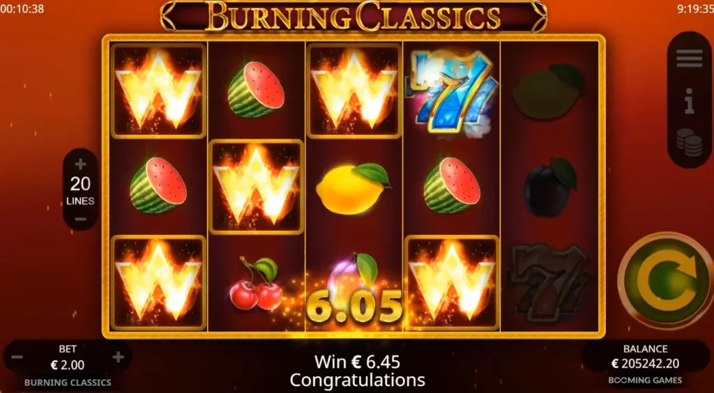 Burning Classics Win