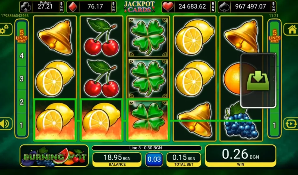 Burning Hot Win Line