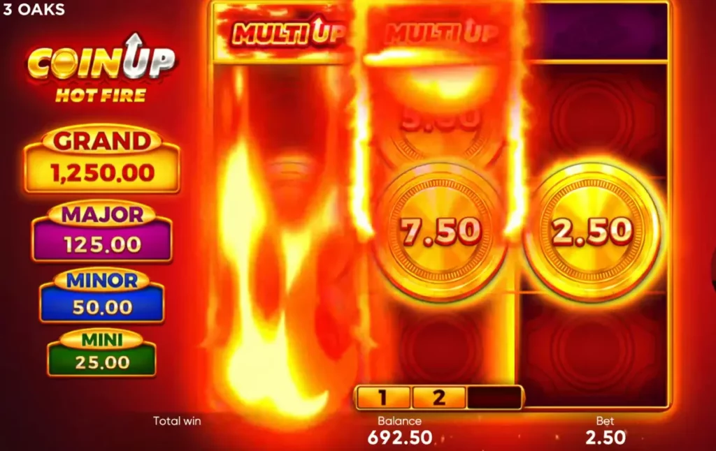 Coin UP Hot Fire Special Mode Coin UP Hot Fire Special Mode