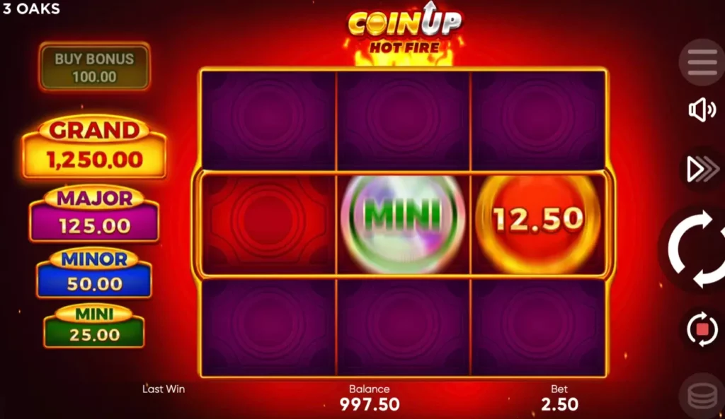 Coin UP Hot Fire Spin Coin UP Hot Fire Spin