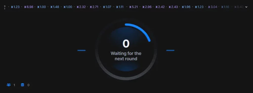 Crash Waiting for the next round Crash Waiting for the next round