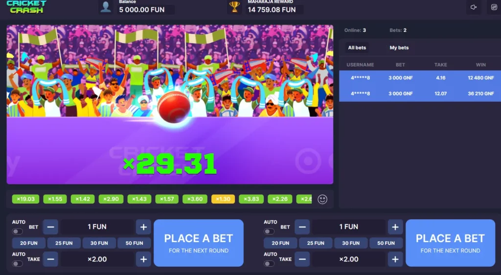 Cricket Crash Big Win