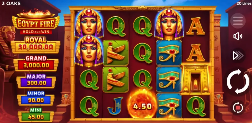 Egypt Fire Gameplay