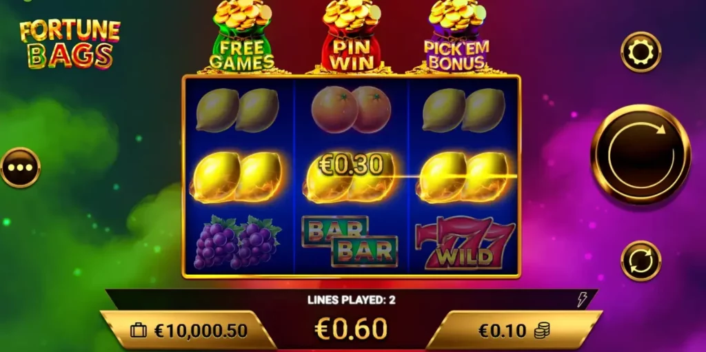 Fortune Bags Game Field