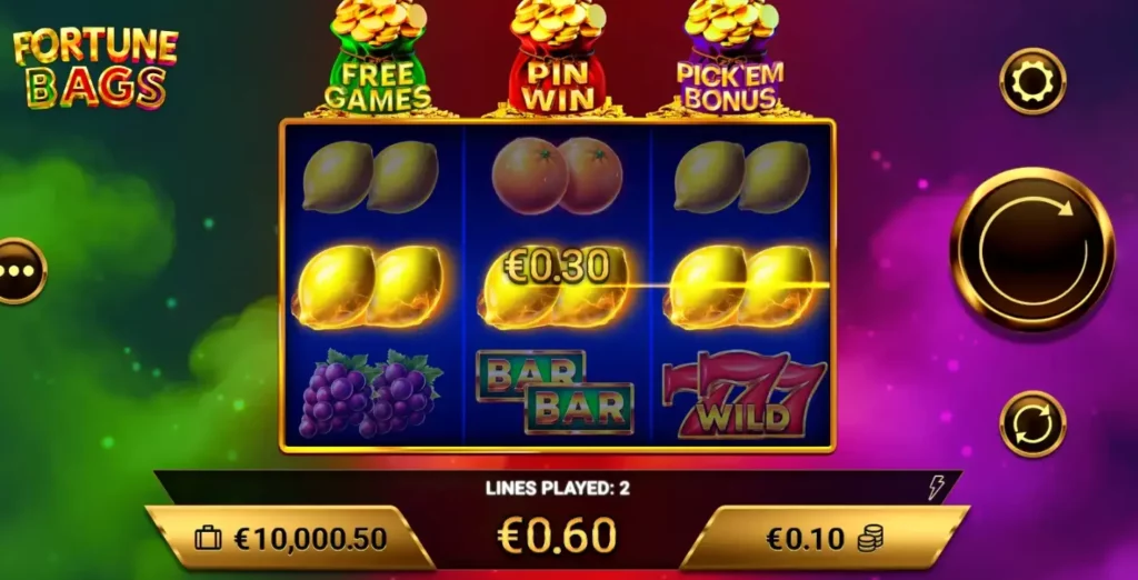 Fortune Bags Win Line