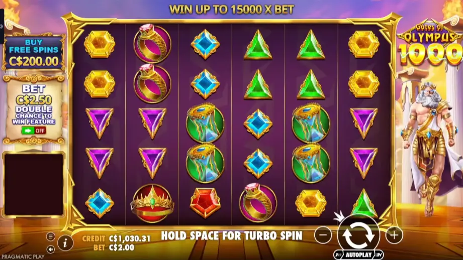 Gates of Olympus 1000 Gameplay