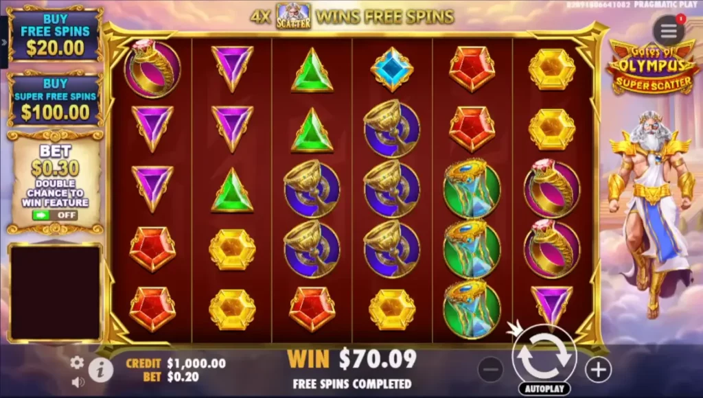 Gates of Olympus Super Scatter Interface