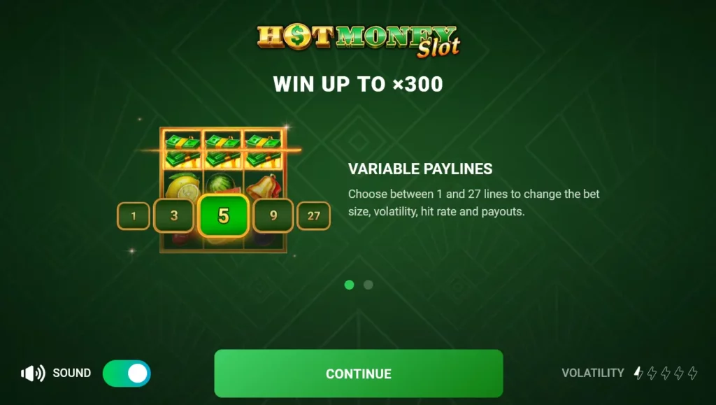 Hot Money Slot Gameplay