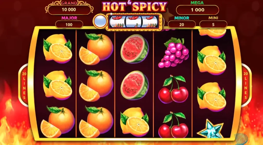 Hot and Spicy Jackpot Game Field