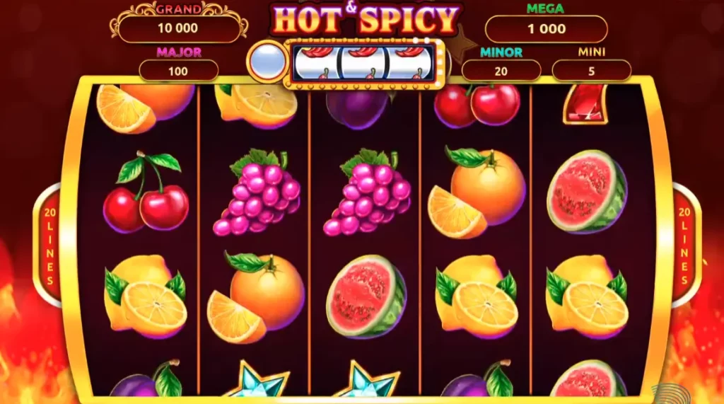 Hot and Spicy Jackpot Interface