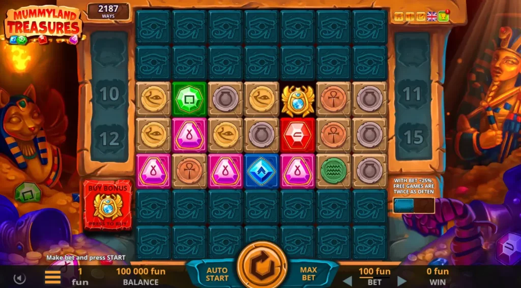 Mummyland Treasures Game Field