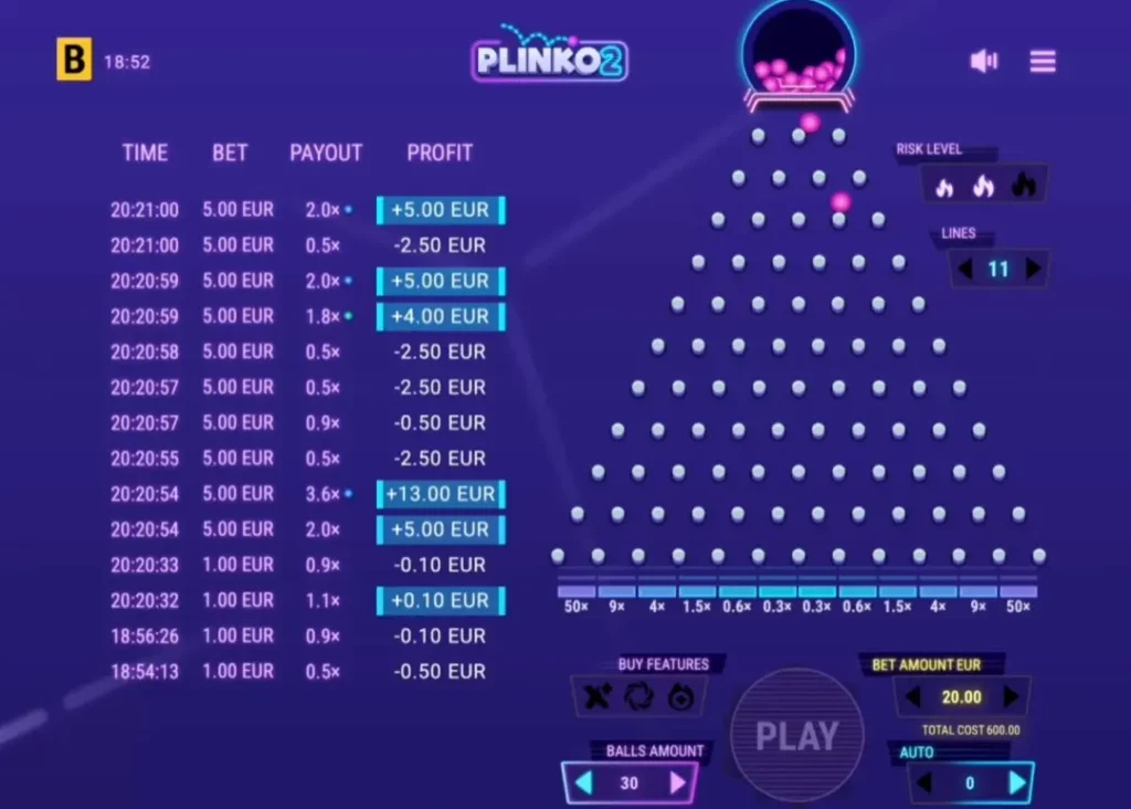 Plinko 2 Game Field Plinko 2 Game Field