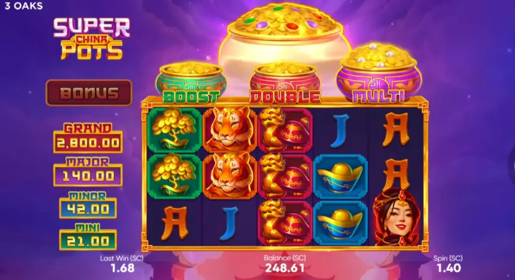 Super China Pots Interface