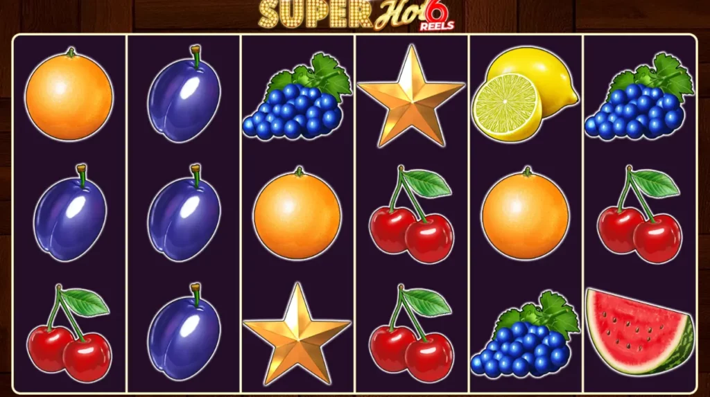 Super Hot 6 Reels Game Field