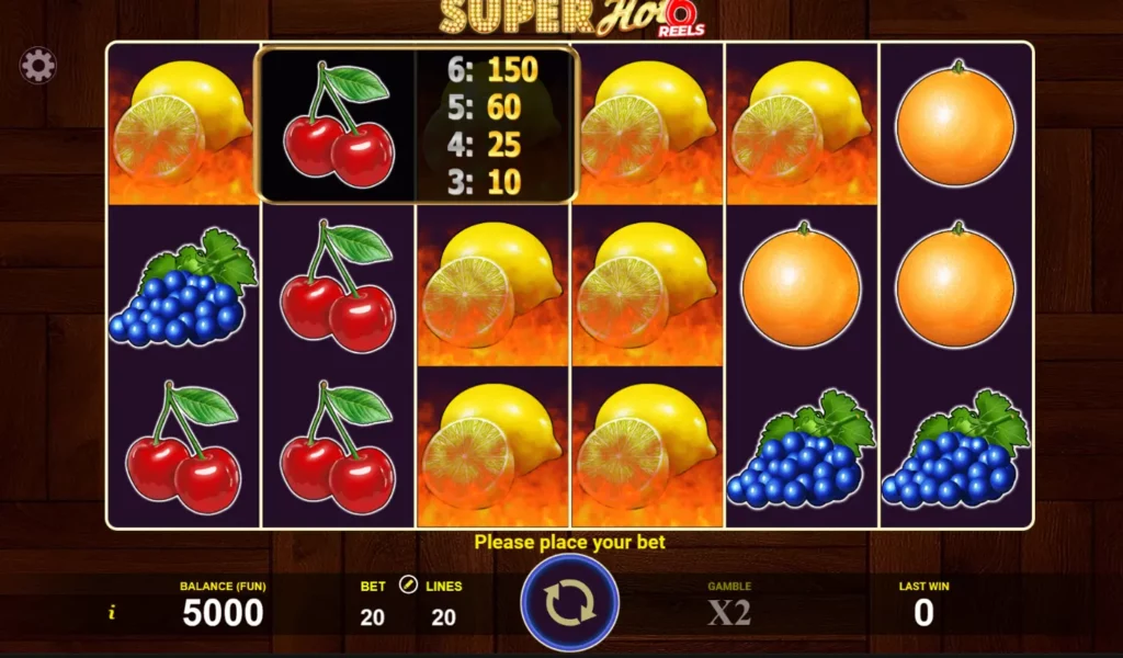 Super Hot 6 Reels Special Symbol