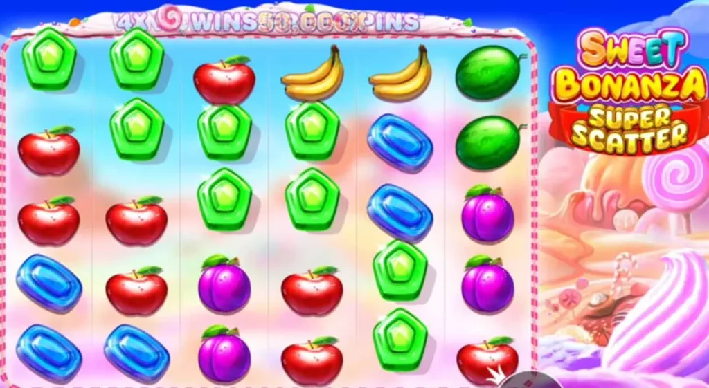 Sweet Bonanza Super Scatter Game Field
