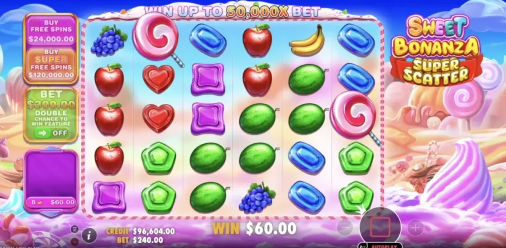 Sweet Bonanza Super Scatter Interface