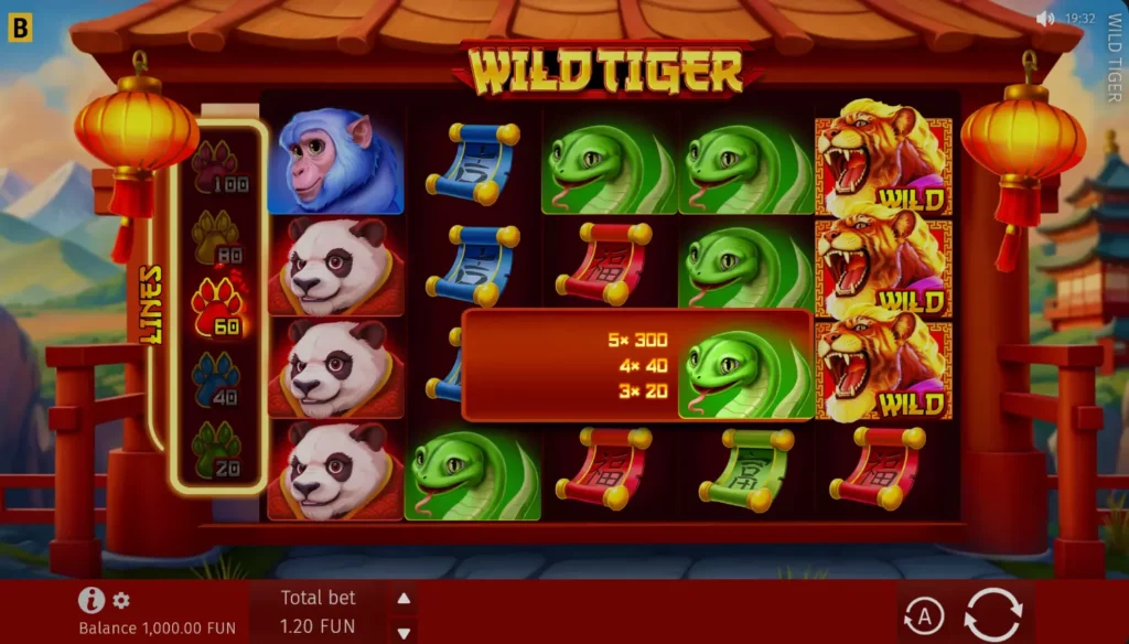 Wild Tiger Snake Symbol Wild Tiger Snake Symbol