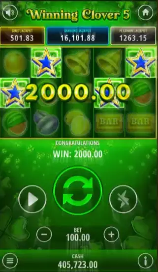 Winning Clover 5 Mobile Gambling