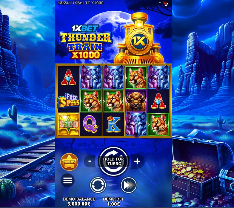 1XBet Thunder Train x1000 Gameplay