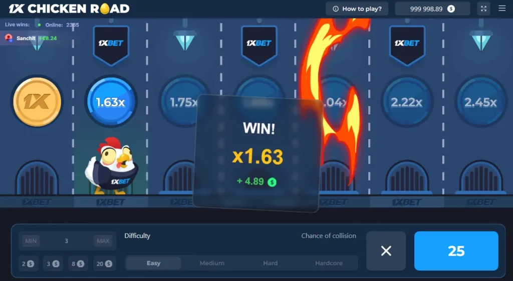 1x Chicken Road Win
