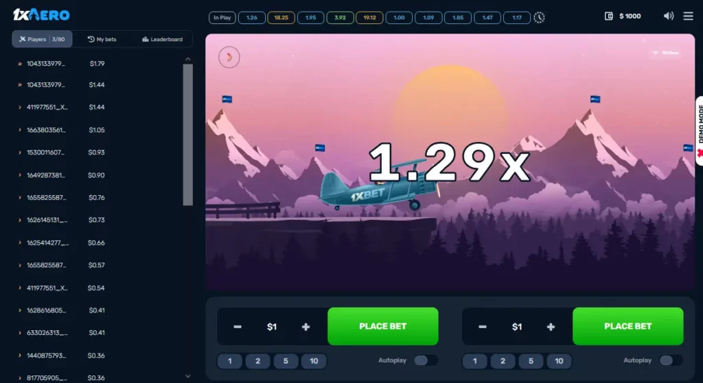 1xAero Start Game
