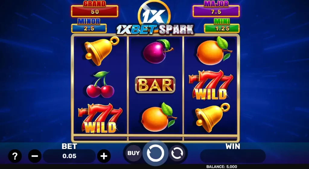 1xBet Spark Interface