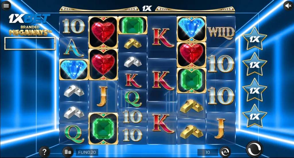 1xBranded Megaways Interface