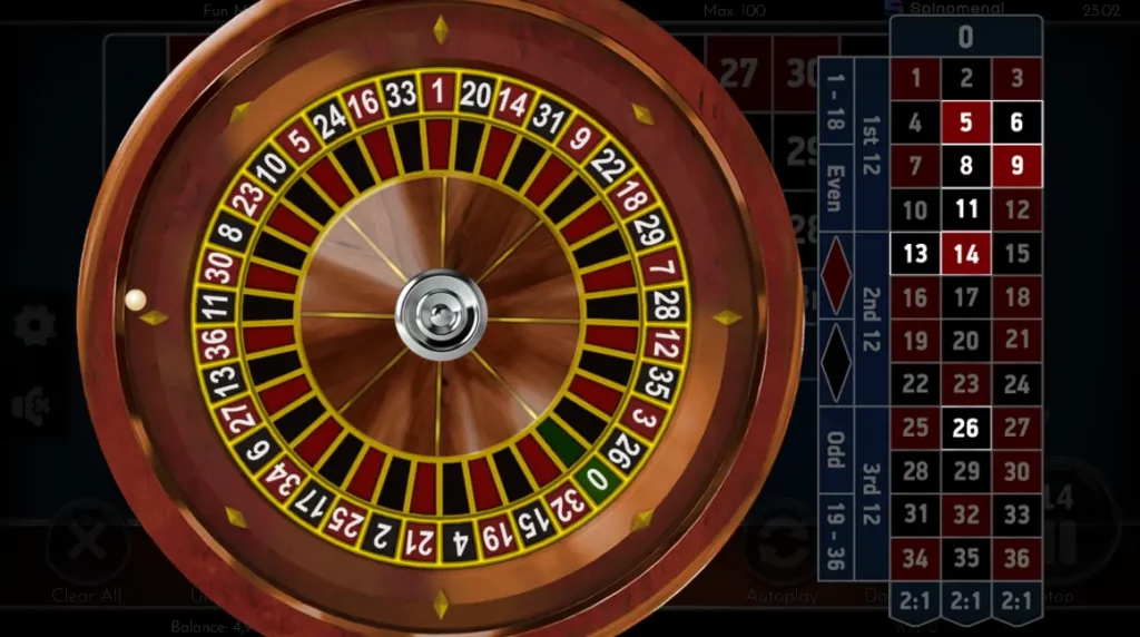 1xEuropean Roulette Gameplay