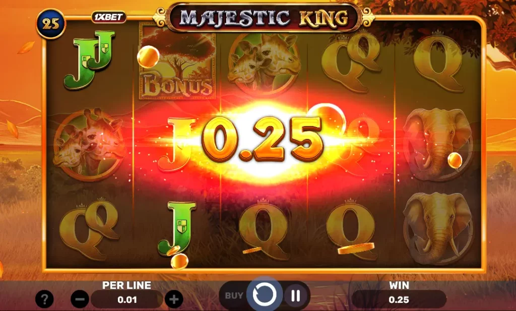 1xMajestic King Win