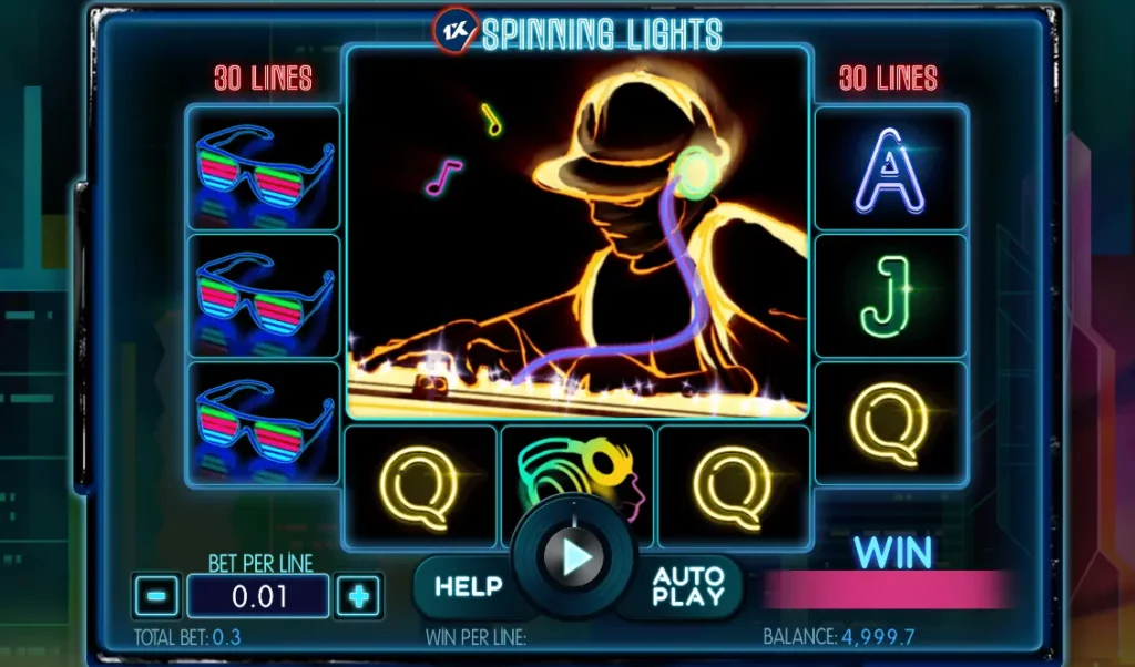 1xSpinning Lights Gameplay