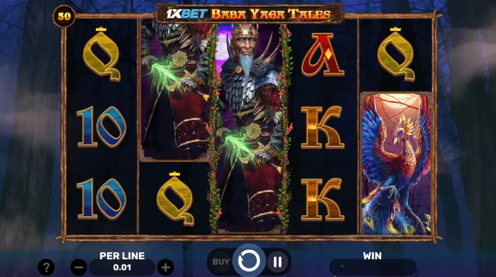 1xbet Baba Yaga Tales Interface