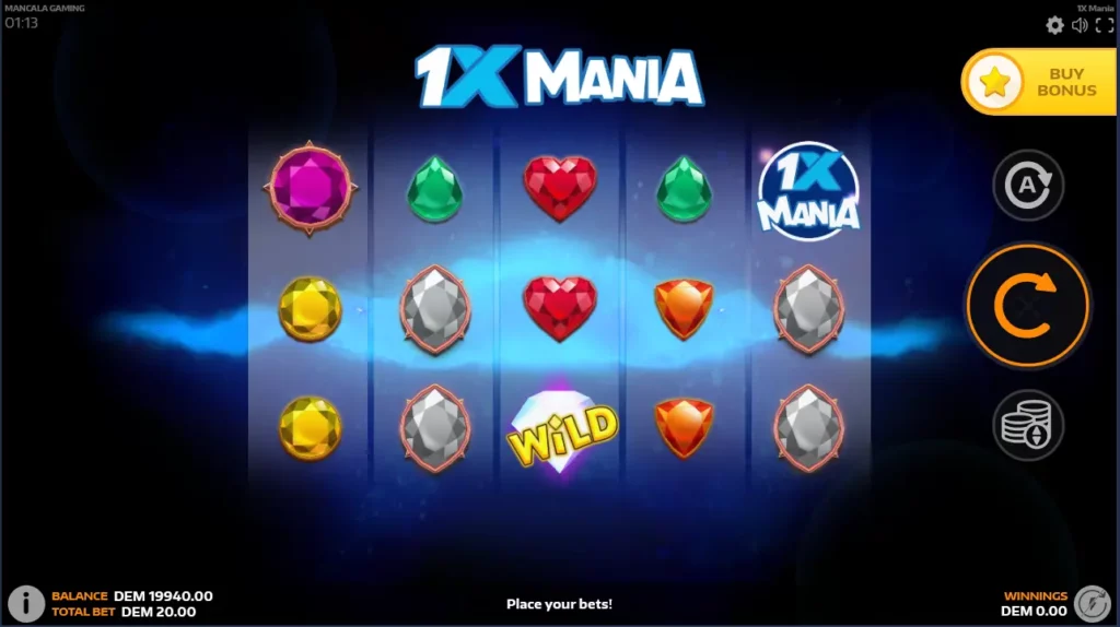 1xbet Mania Wild Symbol