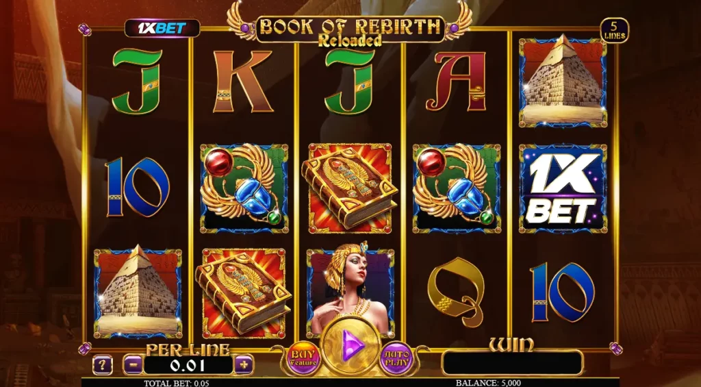 Book of Rebirth Reloaded 1xbet Gameplay
