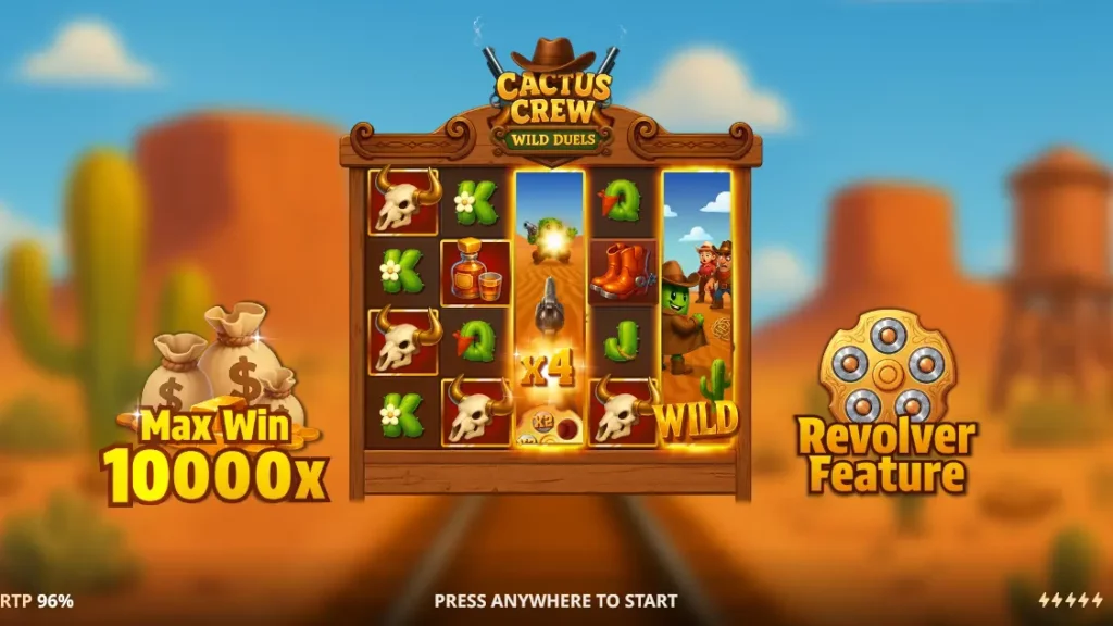 Cactus Crew Wild Duels Start Screen